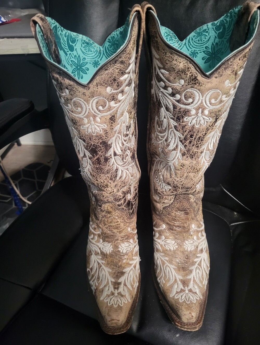 Corral Glow In The Dark Womens Cowboy Boots 9.5